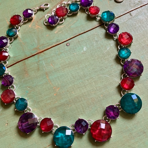 🔥Fabulous Dana BuchmanJewel Tone Necklace - American Designer Bill Blass NWOT - Picture 4 of 10